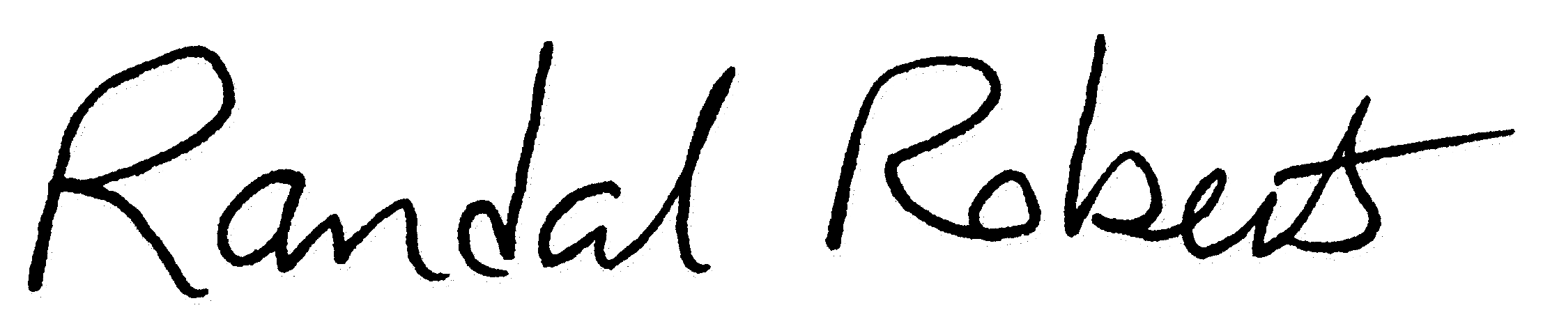 President Randy Roberts Signature