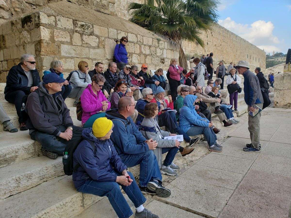 Carl Laney teaching in Israel