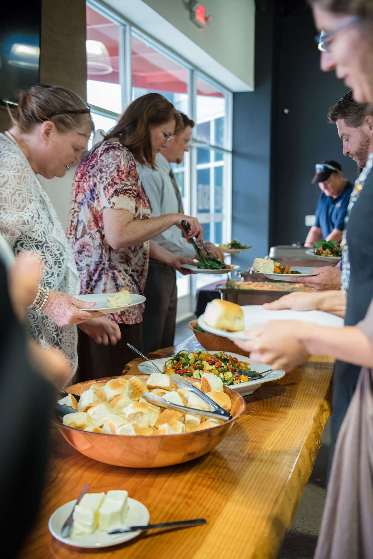 Dinner Buffet Line