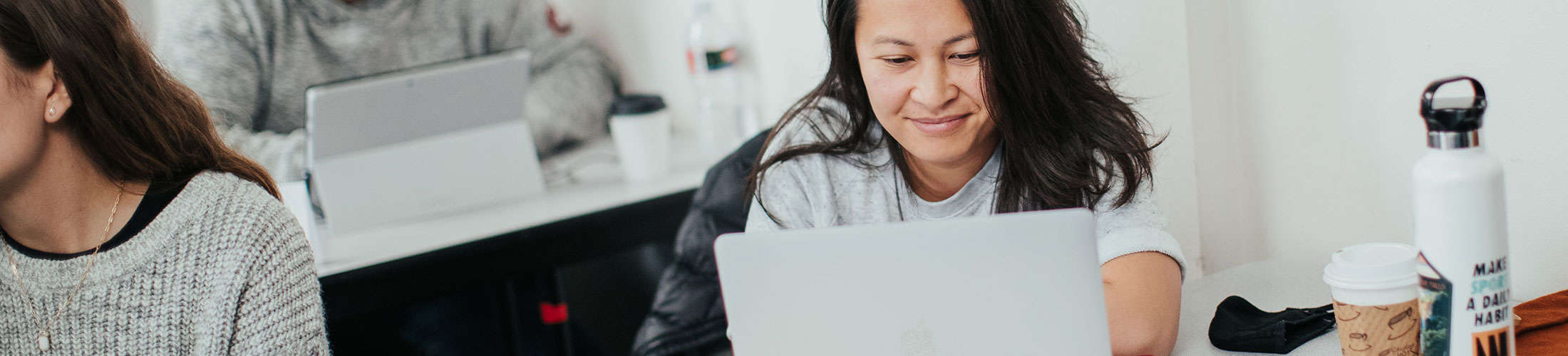 faculty on computer