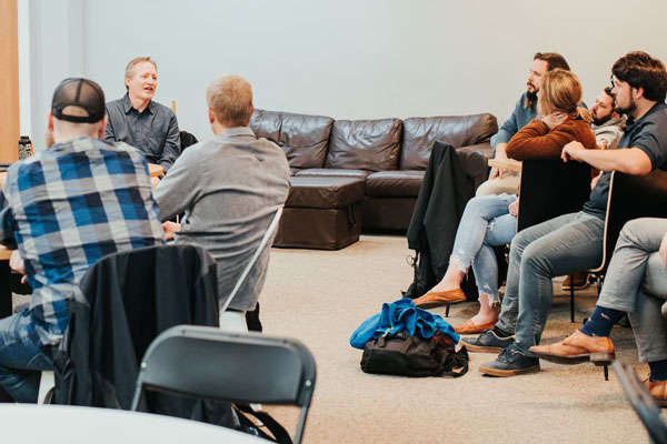 Todd Miles and students